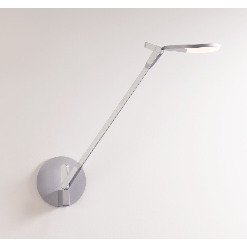 Koncept Lighting SPY-W-MTB-USB-HWS Splitty Desk Lamp with hardwire wall mount, Matte Black